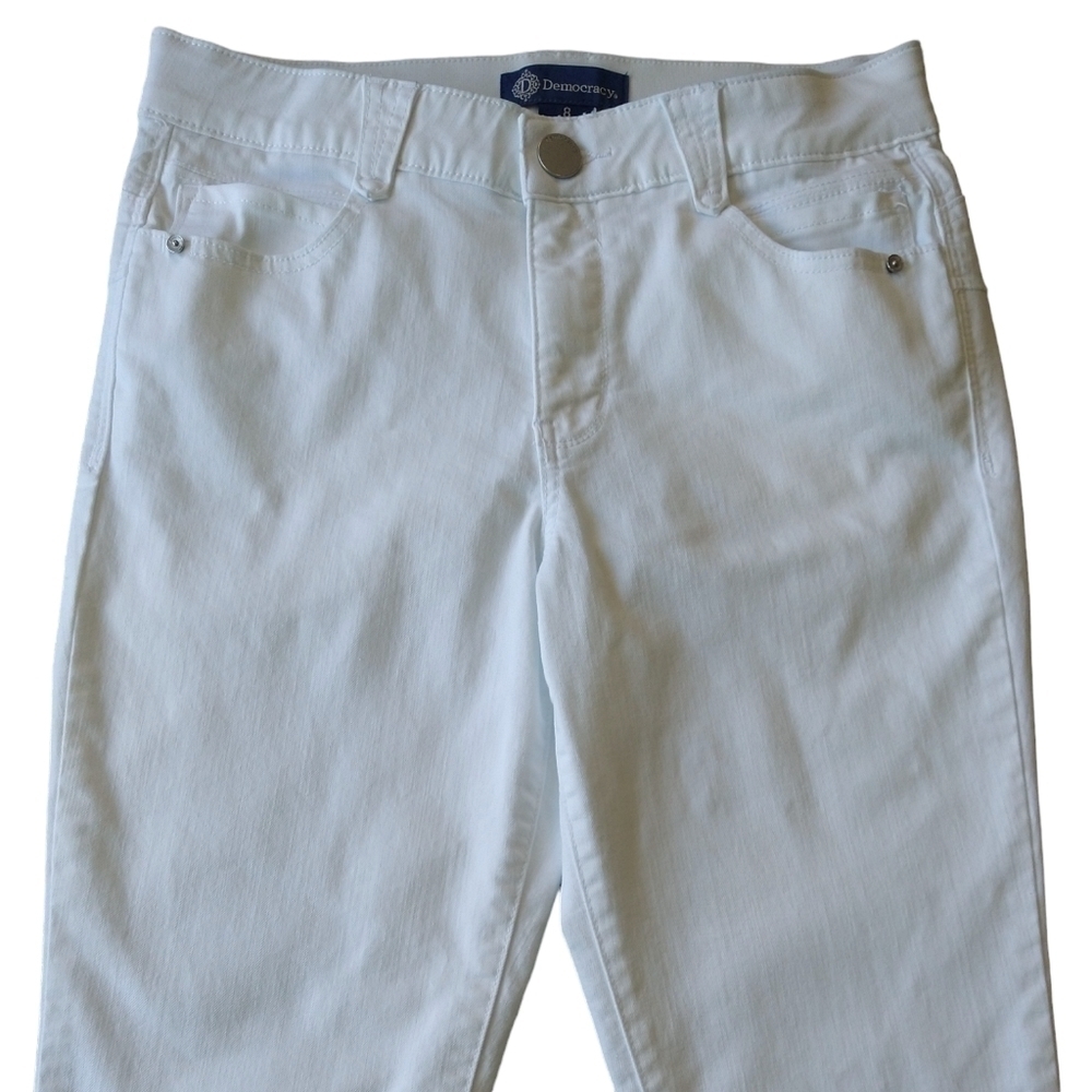 Democracy Absolution Optic White Ankle Skimmer Cr… - image 4